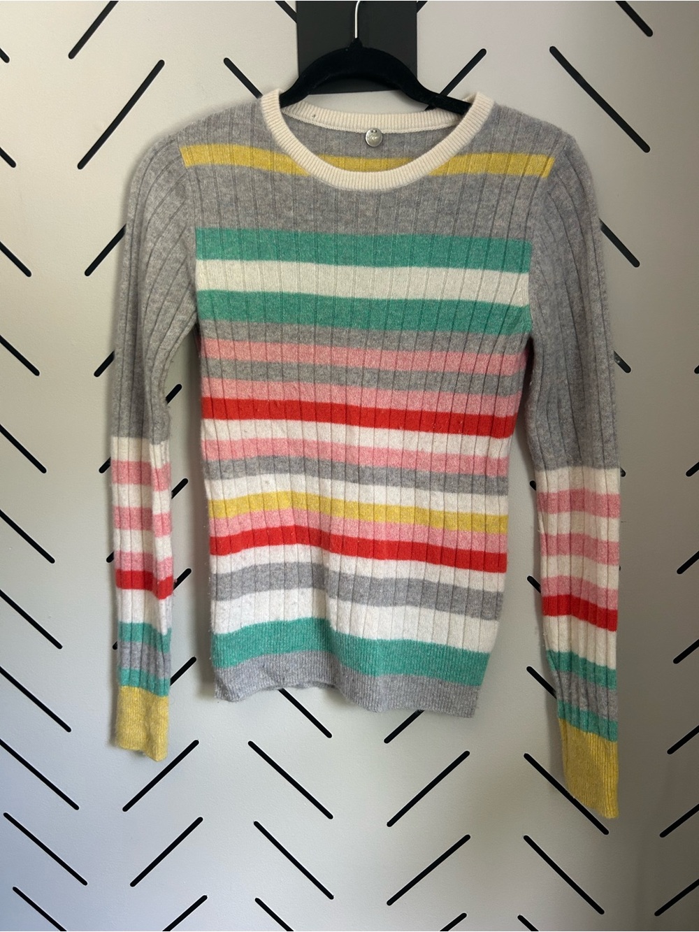 Margaret O'Leary cashmere striped sweater - Picture 4 of 9